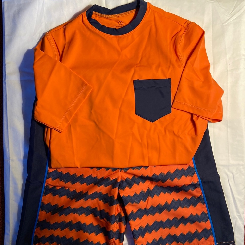 NWOT Lands’ End Kids Bathing Suit Set